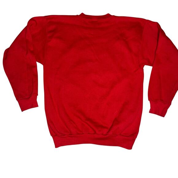 Vintage Tultex 90s OSU Brutus buckeye graphic crewneck sweatshirt red size XL - Picture 2 of 8